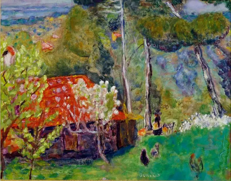 Kırmızı Çatılı Çiftlik - Pierre Bonnard