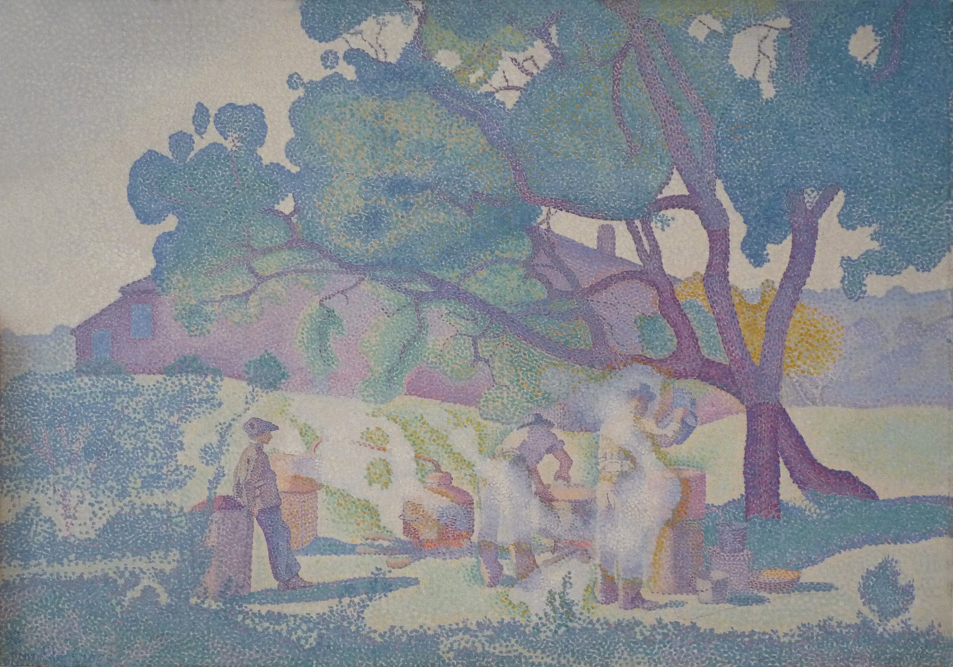 La Ferme, matin - Henri-Edmond Cross