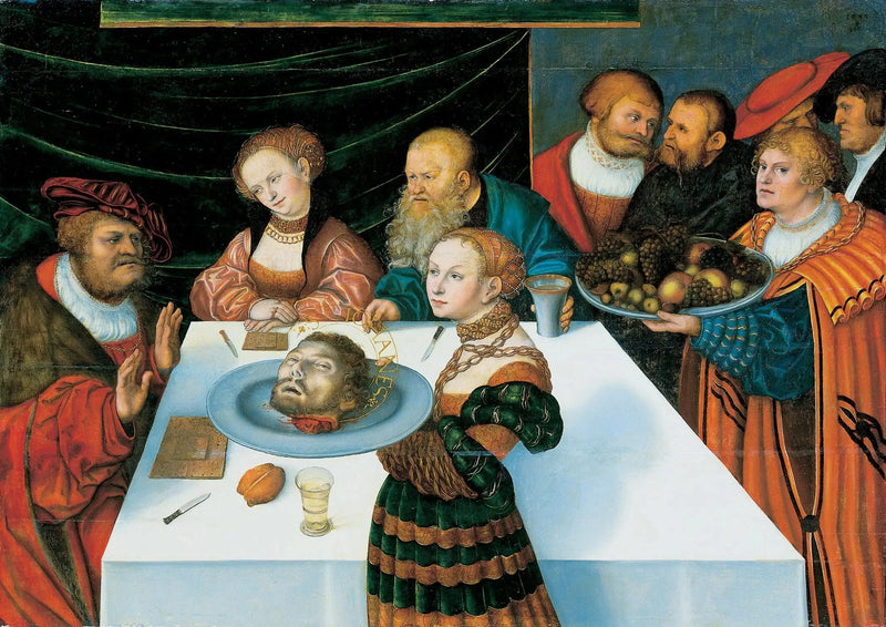 Herod'un Kutlaması - Lucas Cranach the Elder