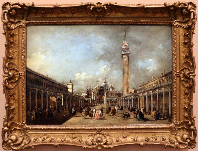 Saint-Marc Meydanı'nda Yükseliş Bayramı - Francesco Guardi