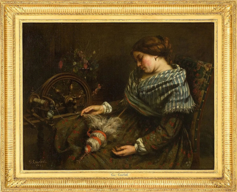 Uyuyan İplikçi - Gustave Courbet