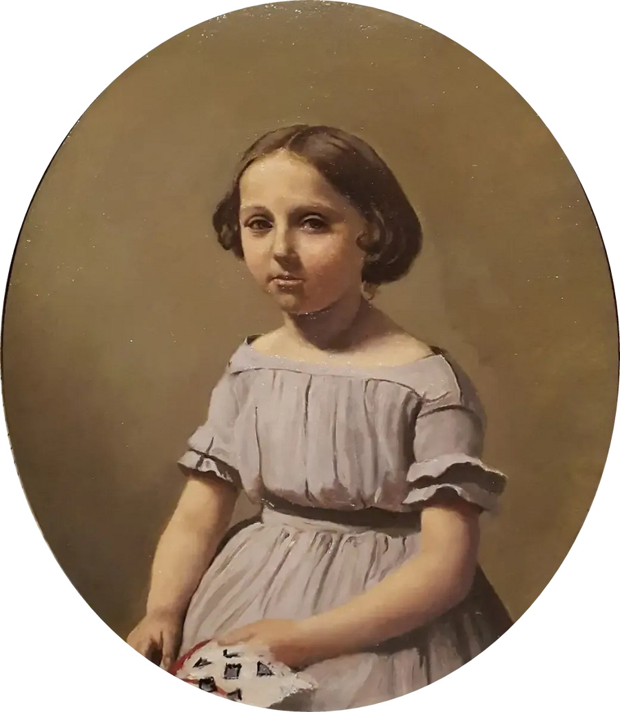 Bay Edouard Delalain'in Büyük Kızı - Jean-Baptiste Camille Corot