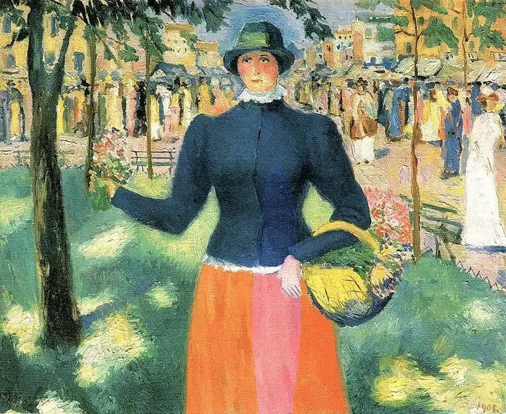 Çiçekli Kız II - Kazimir Malevich