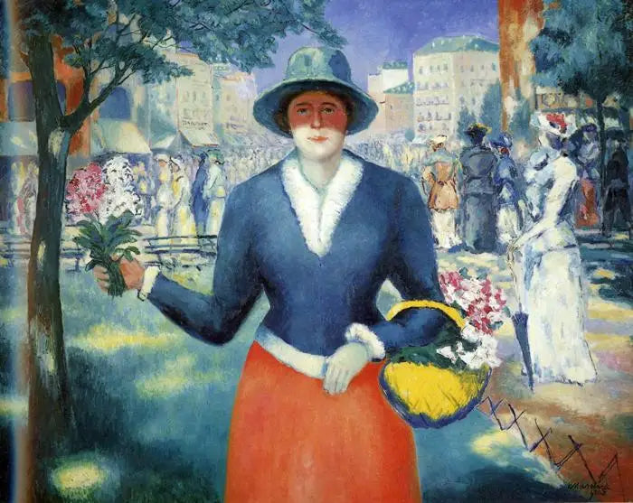 Çiçekli Kız III - Kazimir Malevich