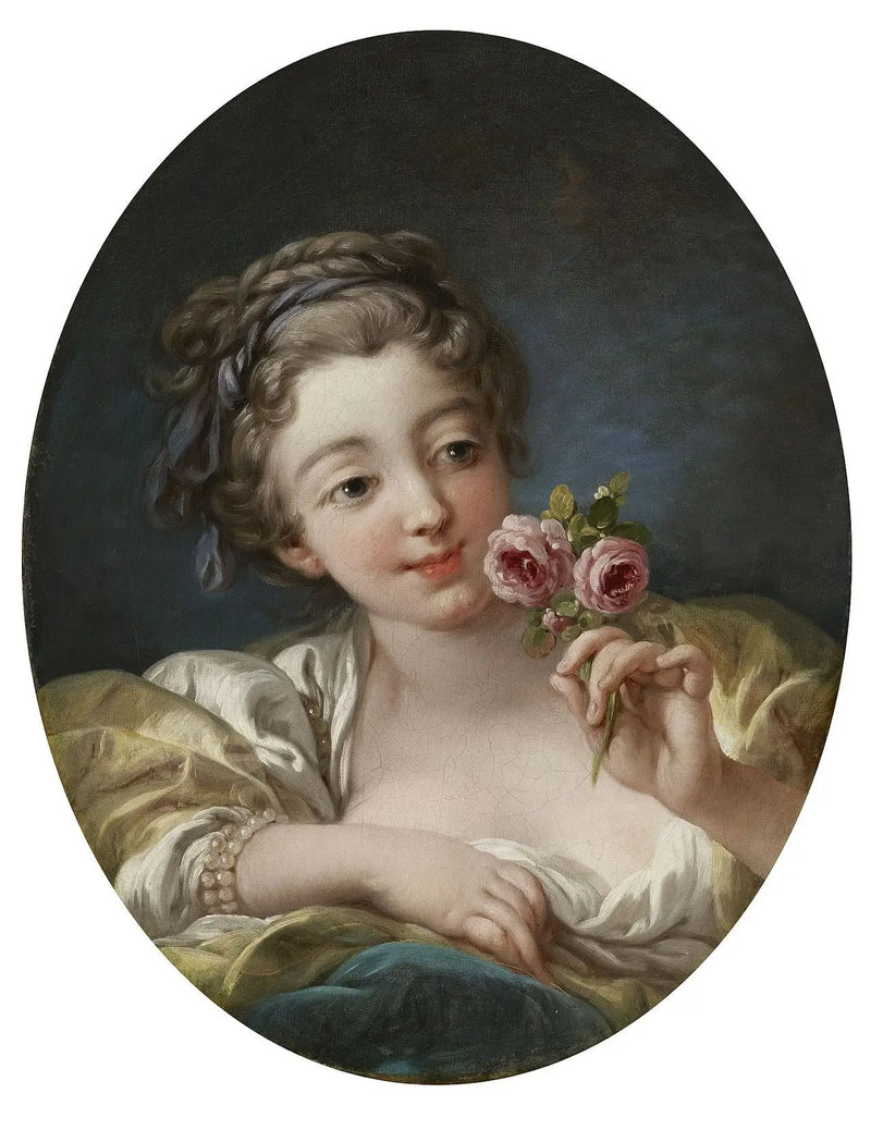 Gül Çiçekli Kız - François Boucher