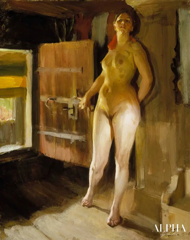 La Fille dans le sauna, 1905 - Anders Zorn - Reproductions de tableaux et peintures haut de gamme