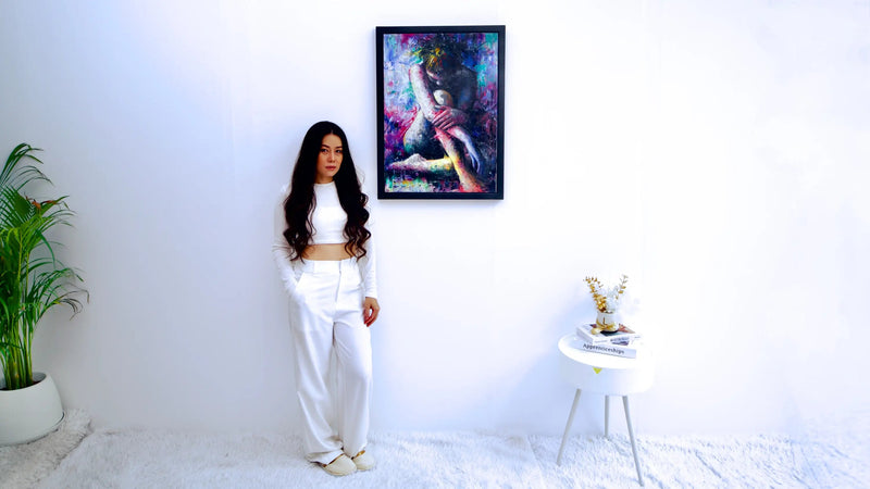 Mor Kız | 50x70 cm