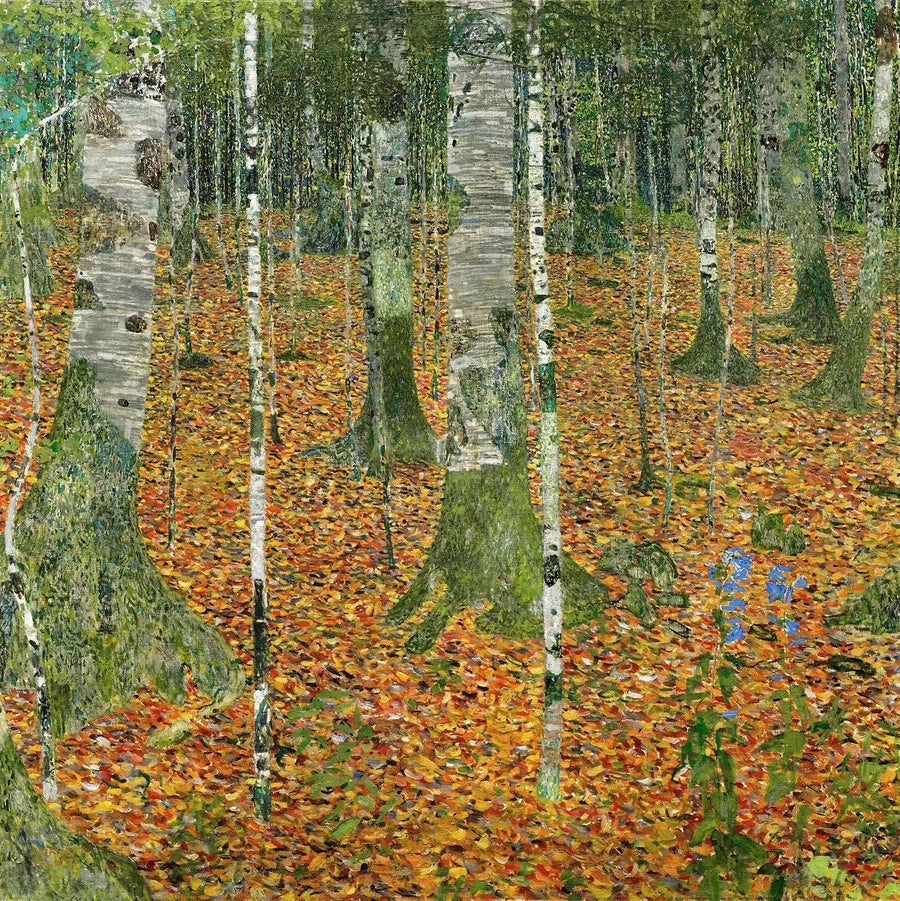 Huş Ağaçları Ormanı - Gustav Klimt