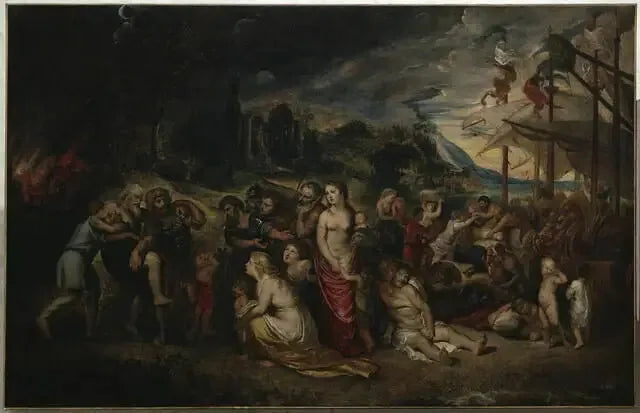 Troya'nın Yangınından Sonra Aeneas'ın Kaçışı - Peter Paul Rubens