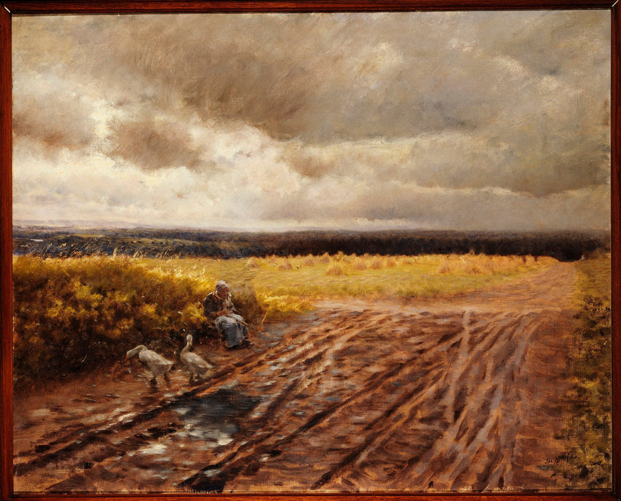 Kazları Koruyan Kadın - Giuseppe De Nittis