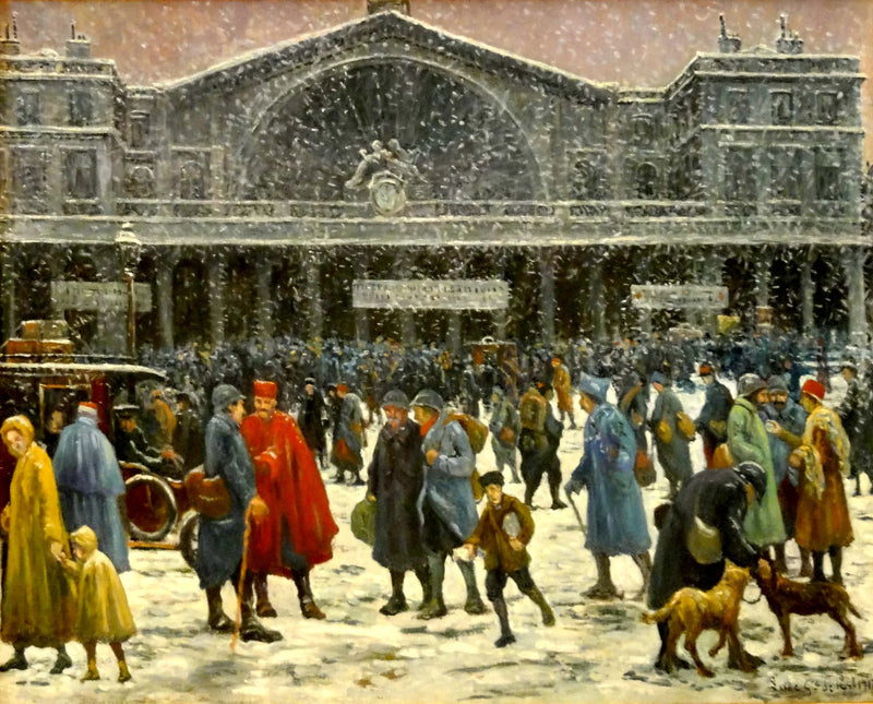 Doğu İstasyonu kar altında - Maximilien Luce