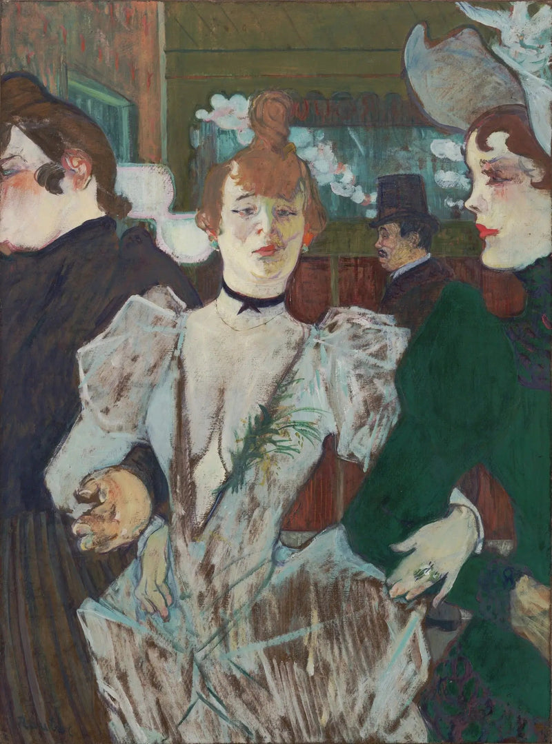 Moulin-Rouge'a giren La Goulue - Henri de Toulouse-Lautrec