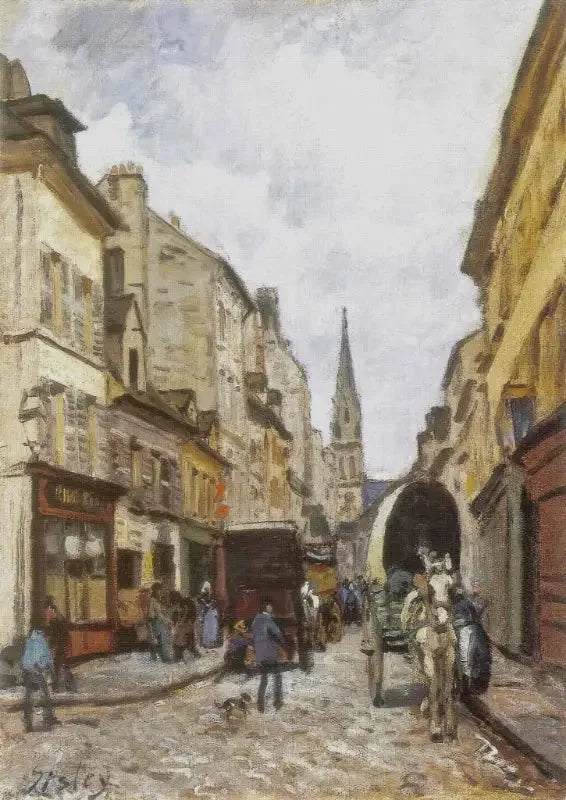 Argenteuil'deki Grand-Rue - Alfred Sisley