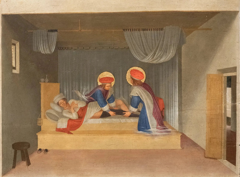 Justinien'in Şölenleri, Aziz Kome ve Aziz Damien Tarafından İyileşiyor - Fra Angelico