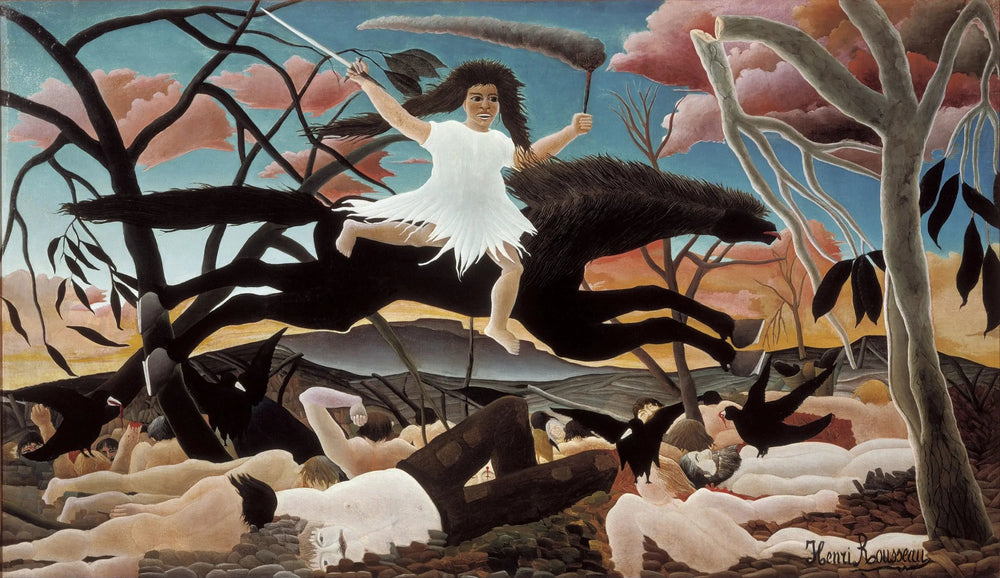 La Guerre - Henri Rousseau image 1 copie de tableau peinte à la main