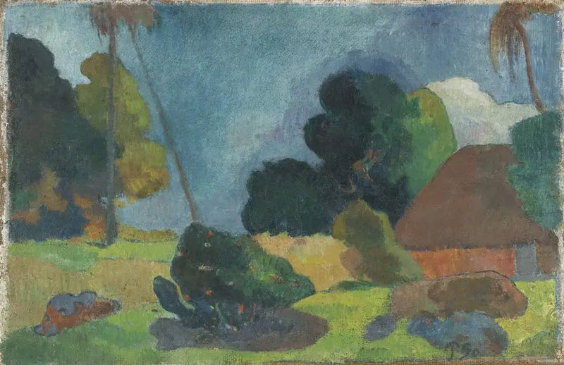 Palmiyelerin Altındaki Kulübe - Paul Gauguin