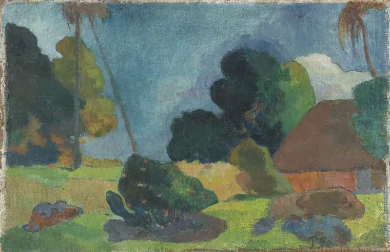 Palmiyelerin Altındaki Kulübe - Paul Gauguin