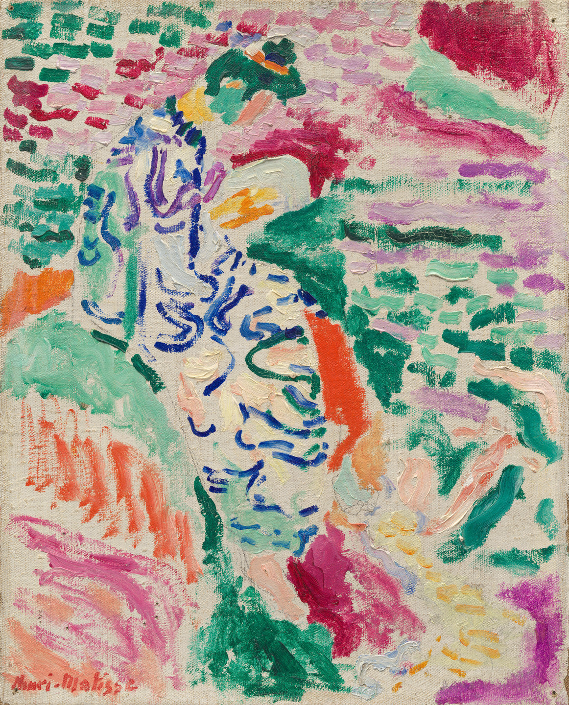 Reproduction du tableau « La Japonaise au bord de l'eau - Henri Matisse » par Alpha Reproduction en peinture à l’huile