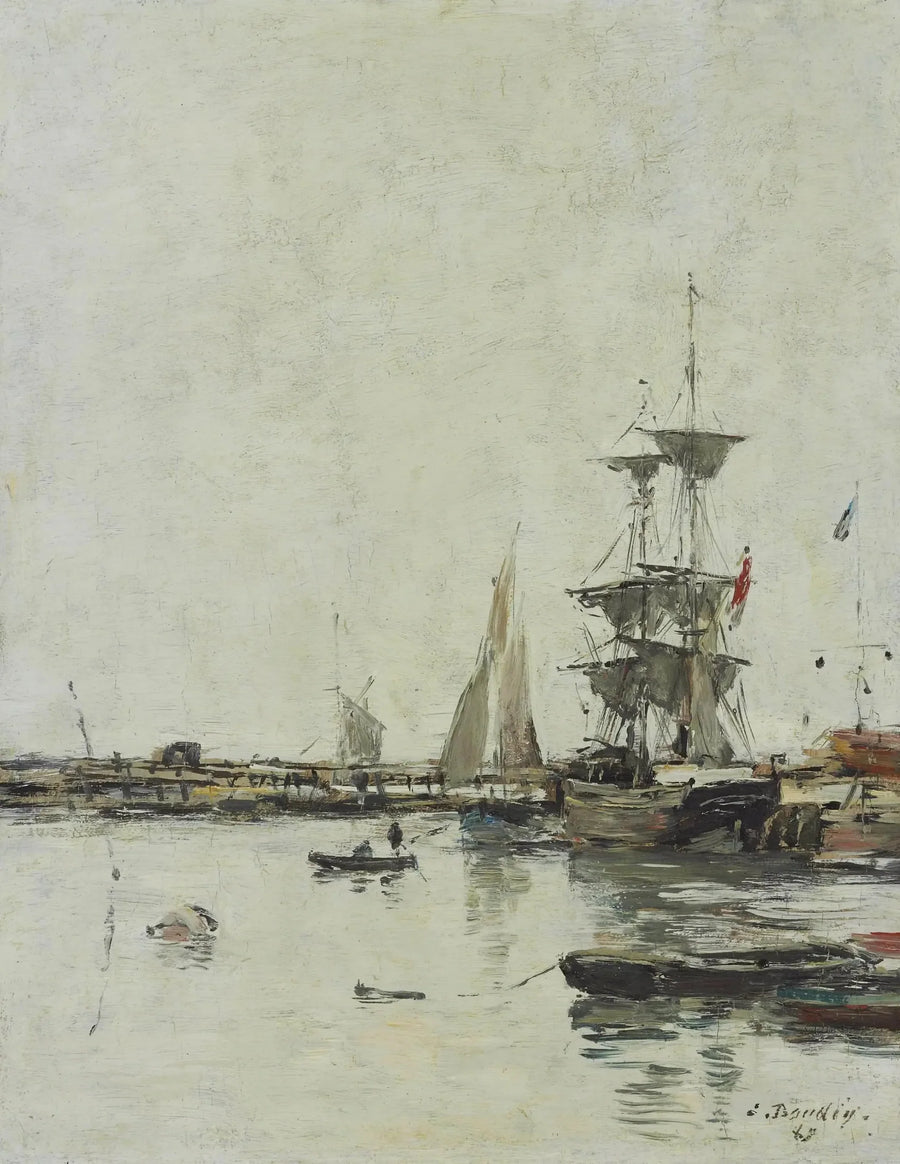 Trouville'deki İskelesi - Eugène Boudin