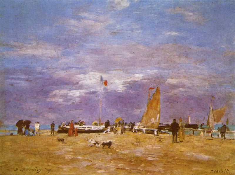 Deauville İskelesi - Eugène Boudin