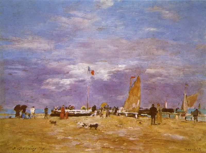 Deauville İskelesi - Eugène Boudin