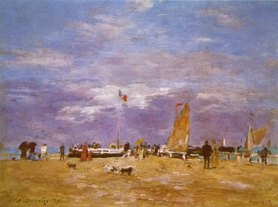 Deauville İskelesi - Eugène Boudin