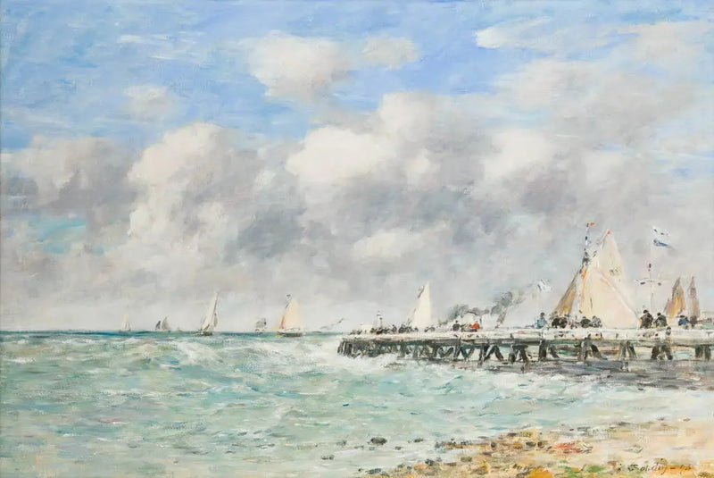 Trouville İskelesi - Eugène Boudin