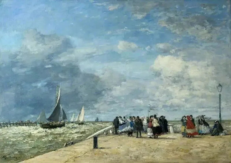 Trouville İskelesi - Eugène Boudin