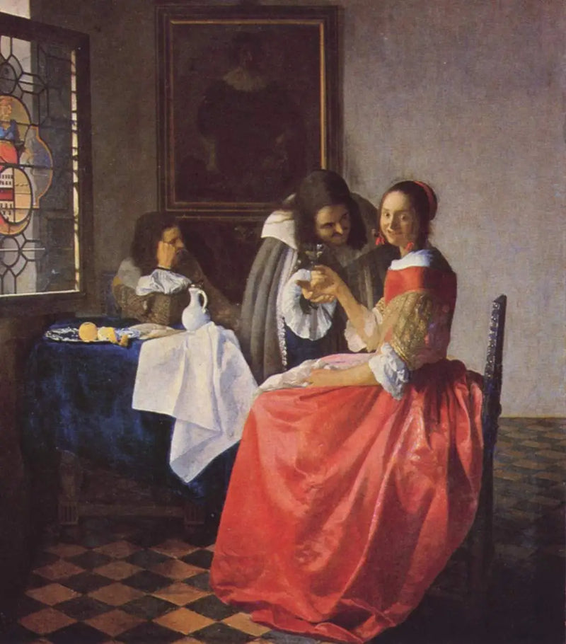 Şarap kadehli Genç Kız - Johannes Vermeer