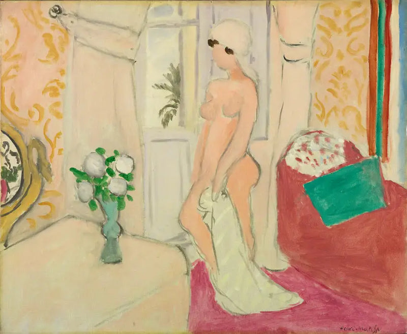 Genç Kız ve Çiçek Vazosu - Henri Matisse