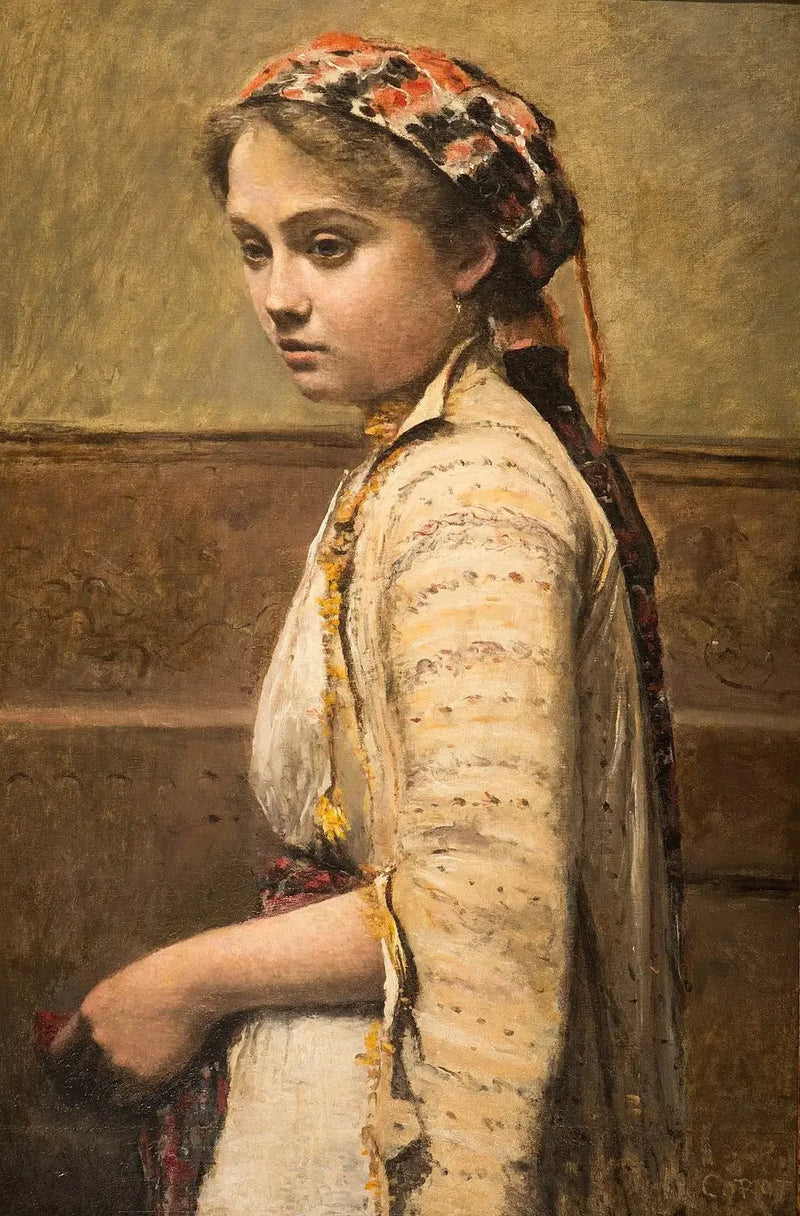 Genç Yunan Kız - Jean-Baptiste Camille Corot
