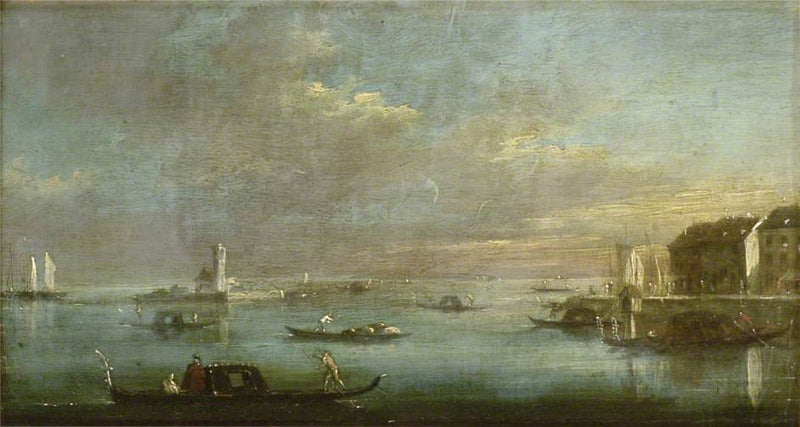 Venice Lagünü Gün Batımında - Francesco Guardi