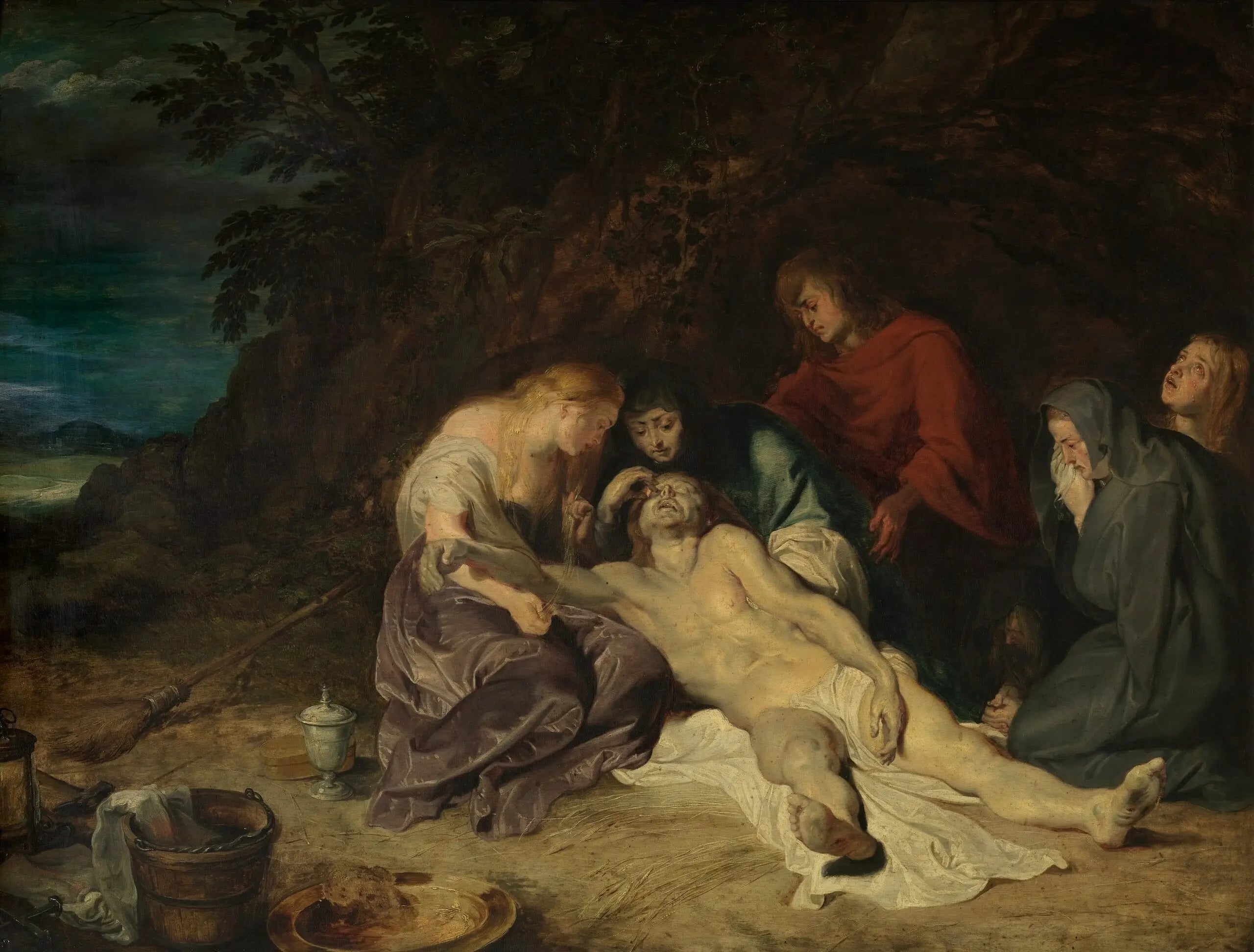 La Lamentation sur le Christ mort - Peter Paul Rubens image 1 reproduction de peinture à l’huile