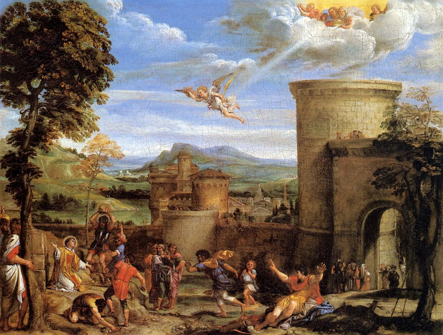 Saint Stephen'in Taşlanması - Annibale Carracci
