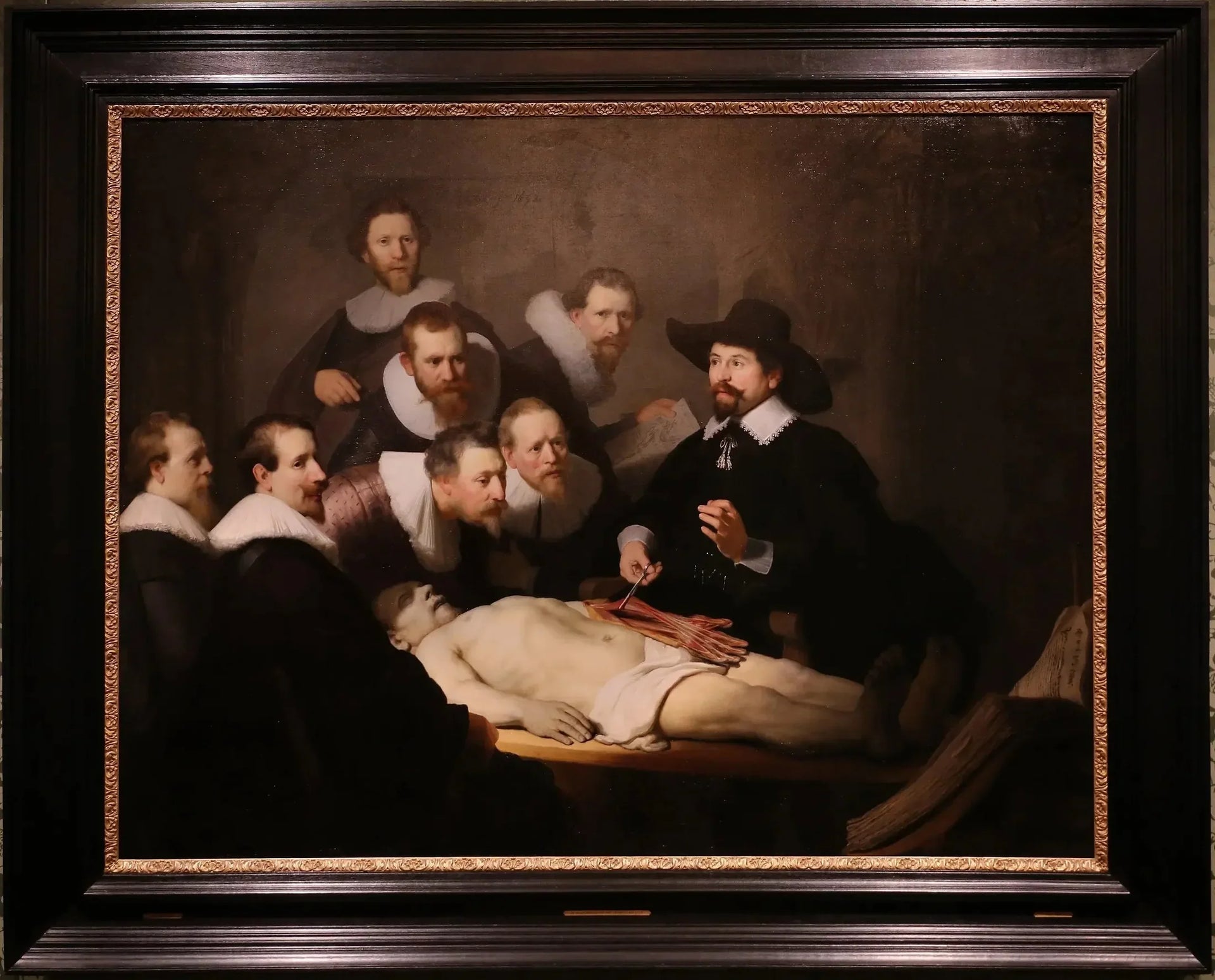 La Leçon d'anatomie du docteur Tulp - Rembrandt image 2 tableau peint à l’huile sur toile