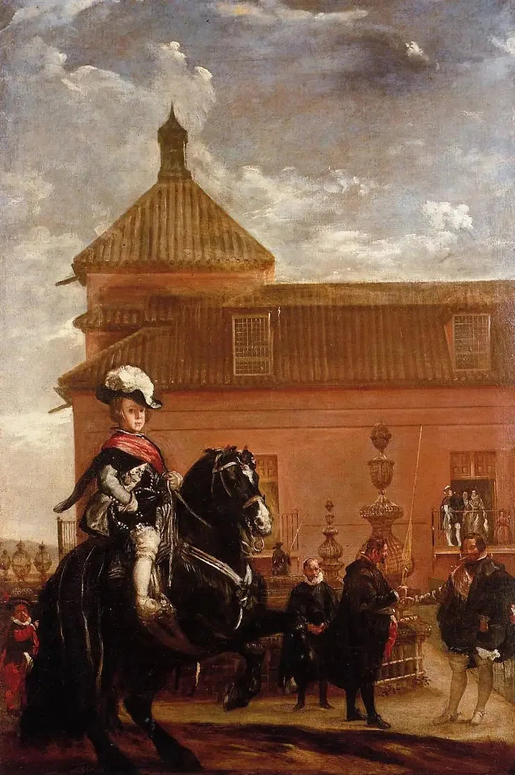 Prens Balthazar Carlos'un Binicilik Dersi - Diego Velázquez