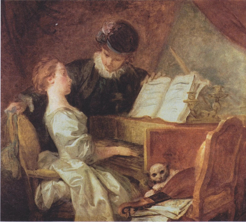 Müzik Dersi - Jean-Honoré Fragonard