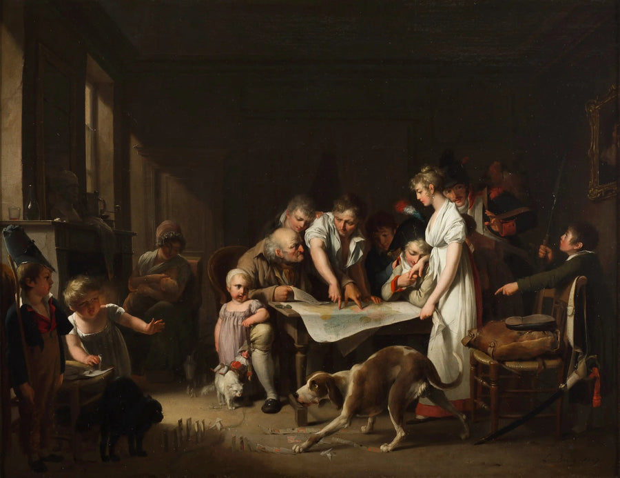 Büyük Ordu Bülteni Okuması - Louis-Léopold Boilly