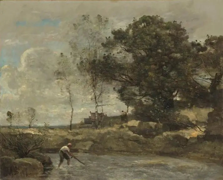 Ağların Çekilmesi - Jean-Baptiste Camille Corot