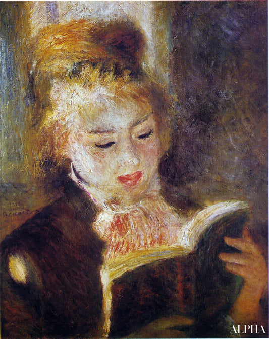 La Liseuse - Pierre-Auguste Renoir - Reproductions de tableaux et peintures haut de gamme