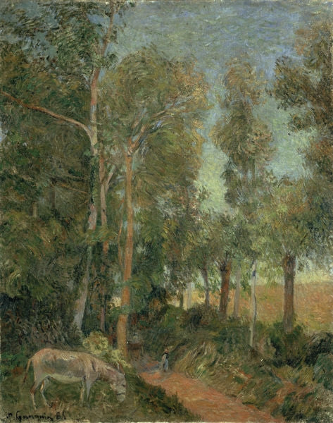 Reproduction du tableau « La lisière de la forêt (III) - Paul Gauguin » par Alpha Reproduction en peinture à l’huile