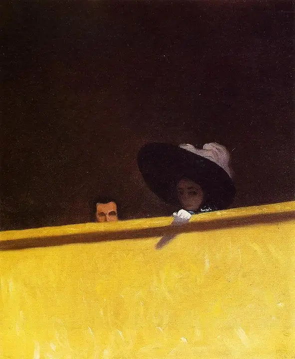 Tiyatro kulisi, bay ve bayan - Félix Vallotton