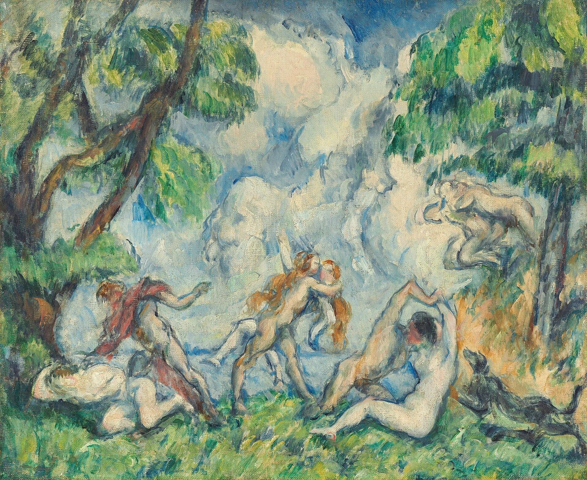 Reproduction du tableau « La Lutte d'amour - Paul Cézanne » par Alpha Reproduction en peinture à l’huile