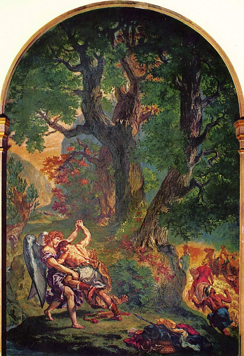 Yakup'un Melekle Mücadelesi - Eugène Delacroix