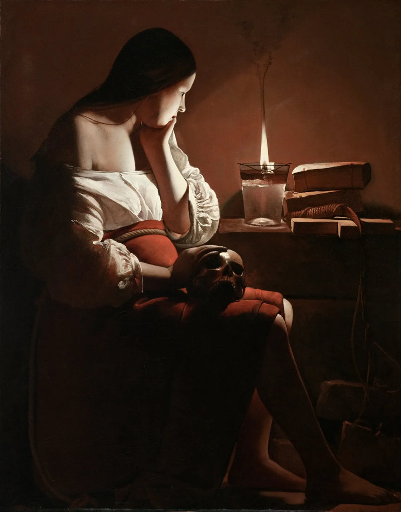 Dumanlı Alevdeki Madeleine - Georges de La Tour