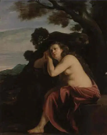 La Madeleine penitent dans un paysage - Artemisia Gentileschi