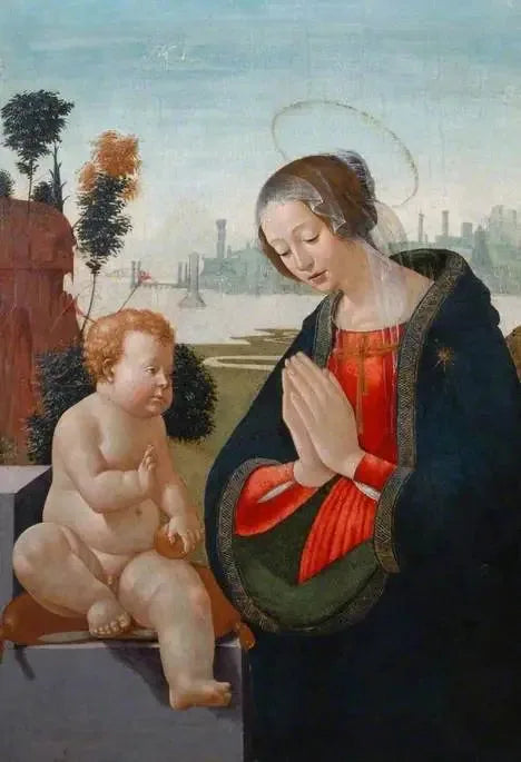 Meryem Ana Çocuk'u Seviyor - Domenico Ghirlandaio