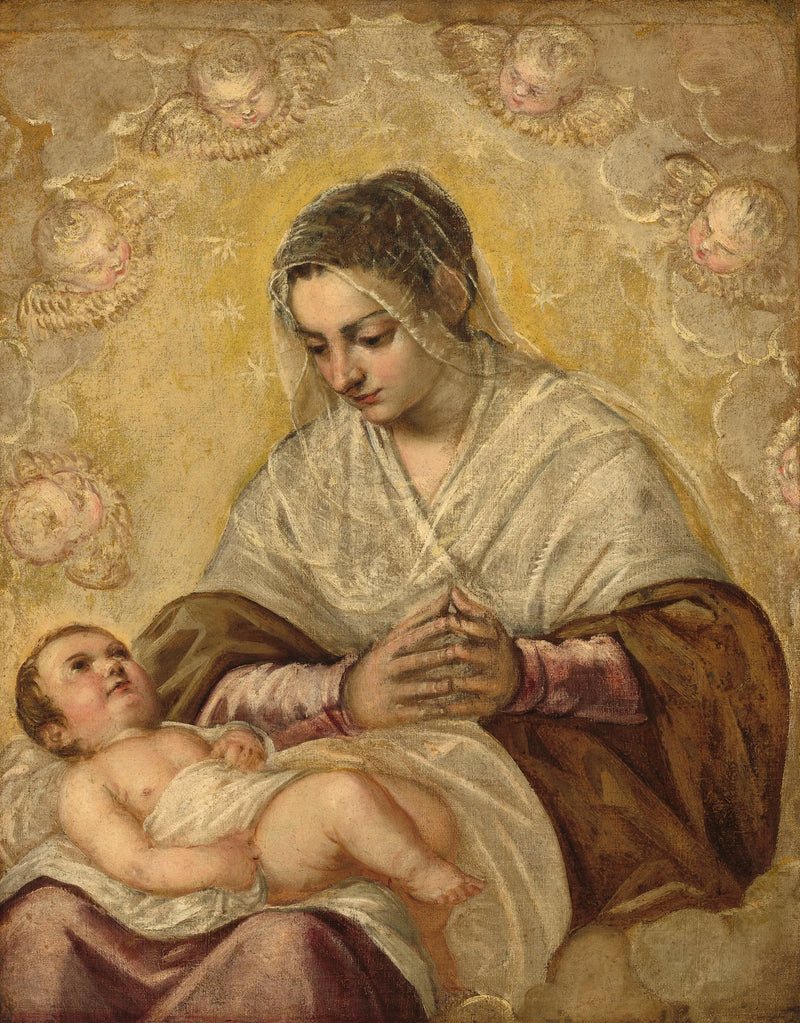 Yıldızlar Altındaki Meryem Ana - Jacopo Tintoretto