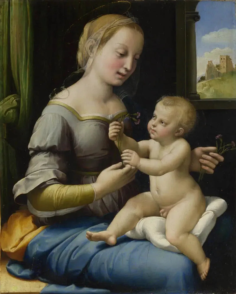 Karanfil Çiçekli Madonna - Raphael Sanzio