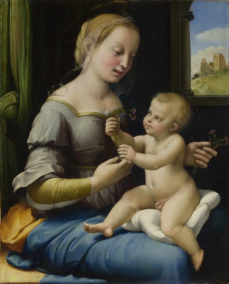 Karanfil Çiçekli Madonna - Raphael Sanzio